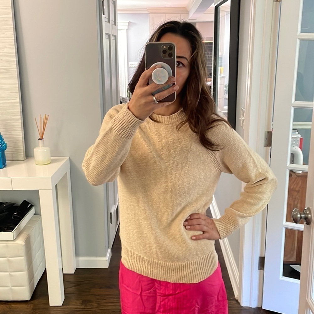 J Crew Summer Weight Textured Cotton Sweater - Picture 7 of 10